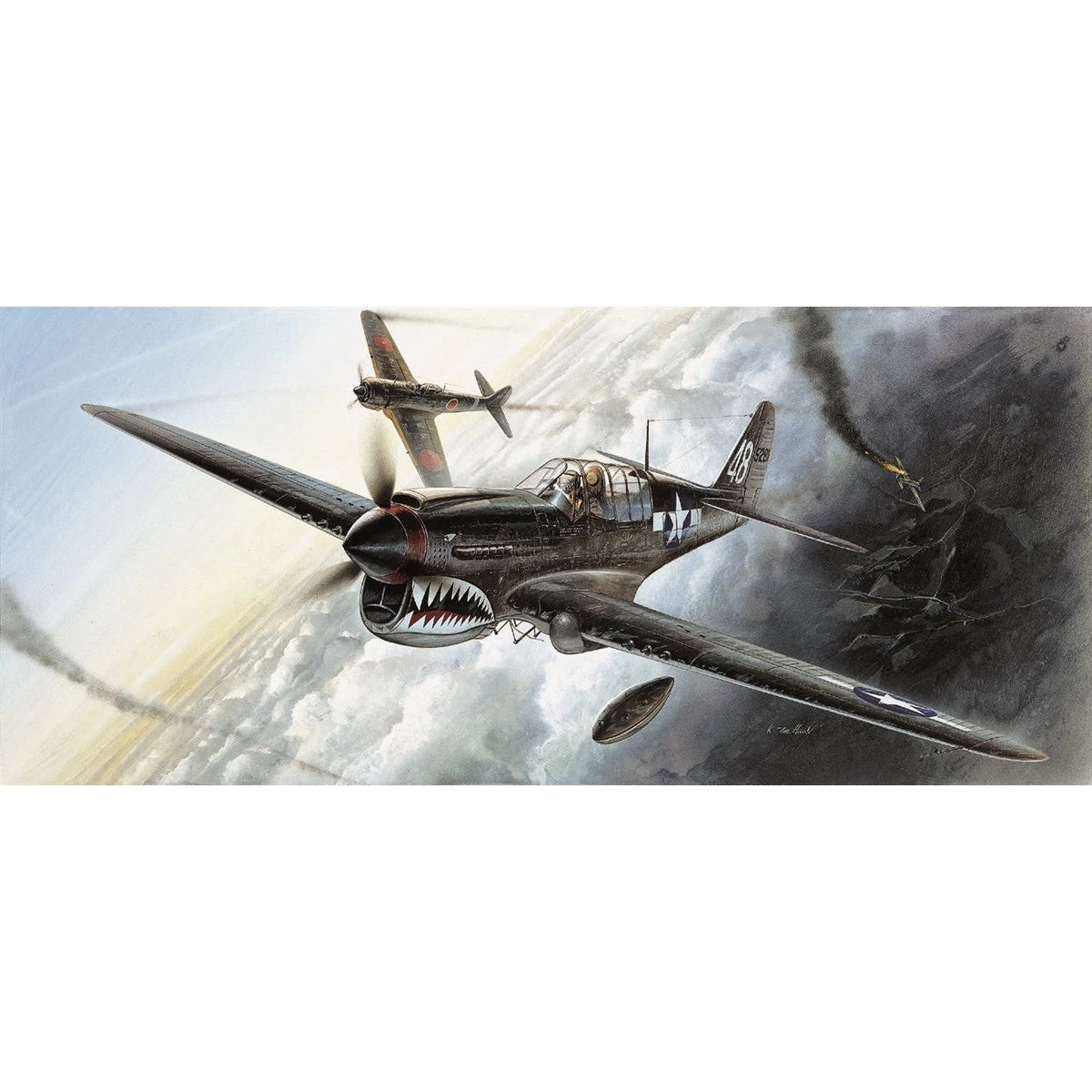 Academy 12465 1/72 P40M/N Warhawk Plastic Model Kit With Australian Decals 3 Academy 12465 1/72 P40M/N Warhawk Plastic Model Kit With Australian Decals