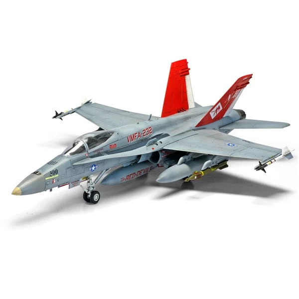 Academy 12520 1/72 USMC F/A 18A+ VMFA232 Red Devils Le Plastic Model Kit With Australian Decals 4 Academy 12520 1/72 USMC F/A 18A+ VMFA232 Red Devils Le Plastic Model Kit With Australian Decals - Image 2