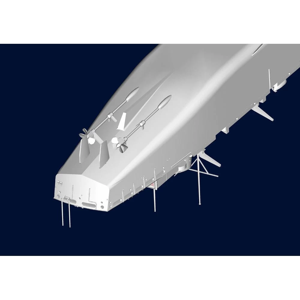 Trumpeter 05785 1/700 AOE Fast Combat Support Ship USS Sacramento(AOE1) Plastic Model Kit 14 Trumpeter 05785 1/700 AOE Fast Combat Support Ship USS Sacramento(AOE1) Plastic Model Kit - Image 12