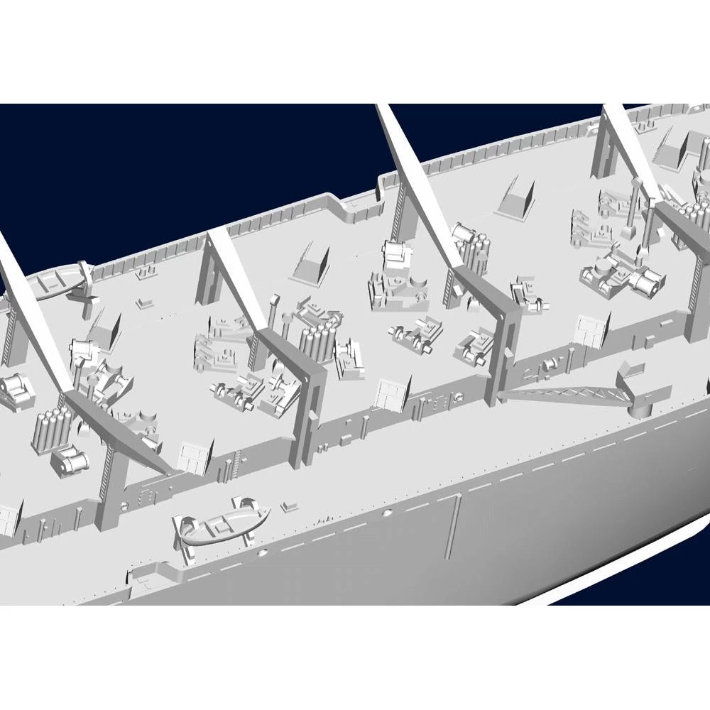 Trumpeter 05785 1/700 AOE Fast Combat Support Ship USS Sacramento(AOE1) Plastic Model Kit 15 Trumpeter 05785 1/700 AOE Fast Combat Support Ship USS Sacramento(AOE1) Plastic Model Kit - Image 13