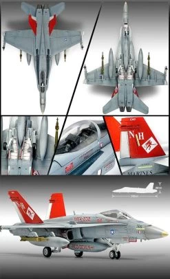 Academy 12520 1/72 USMC F/A 18A+ VMFA232 Red Devils Le Plastic Model Kit With Australian Decals 13 Academy 12520 1/72 USMC F/A 18A+ VMFA232 Red Devils Le Plastic Model Kit With Australian Decals -Toy Model Shop 61DWnVCHsLS. AC SL1100