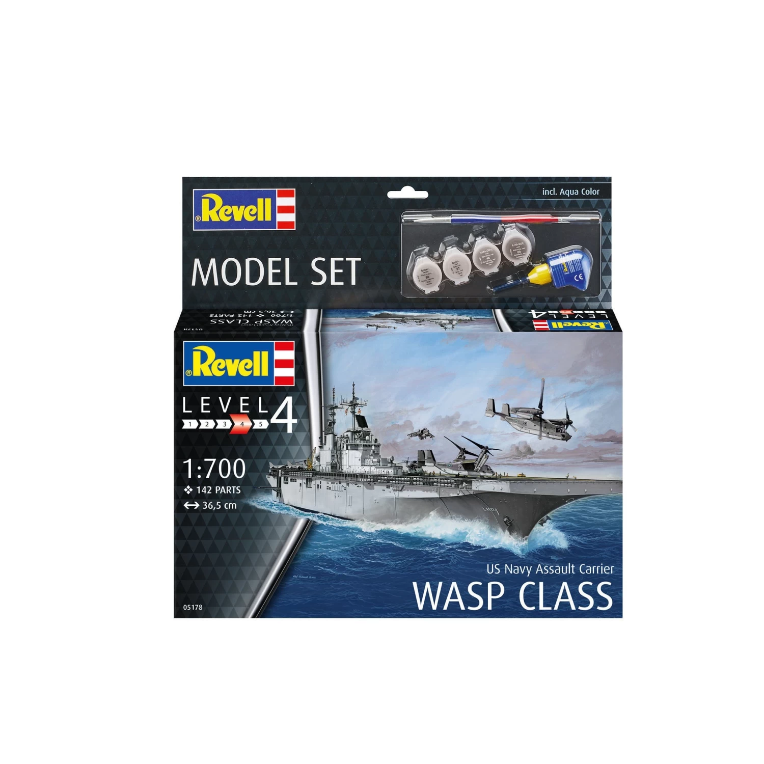 Revell 1/700 Assault Carrier USS WASP Class 8 Revell 1/700 Assault Carrier USS WASP Class - Image 6