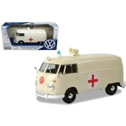 Motormax 1/24 VW Type 2 Ambulance T1 Delivery Van 9 Motormax 1/24 VW Type 2 Ambulance T1 Delivery Van -Toy Model Shop 79565 94894