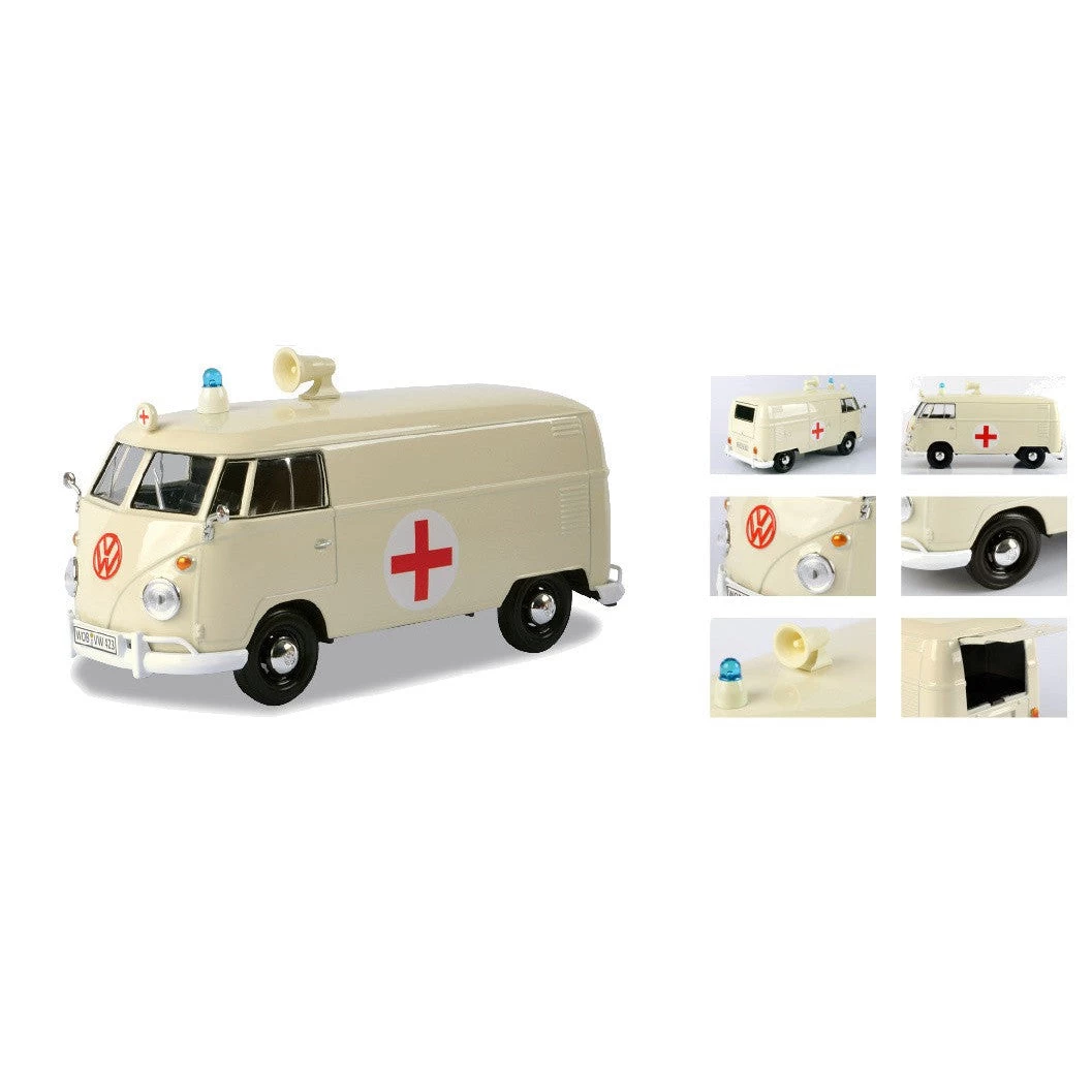 Motormax 1/24 VW Type 2 Ambulance T1 Delivery Van 5 Motormax 1/24 VW Type 2 Ambulance T1 Delivery Van - Image 3