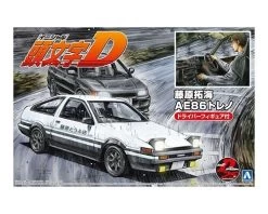 Aoshima 1/24 FUJIWARA TAKUMI AE86 TRUENO PROJECTD Ver. With Figure