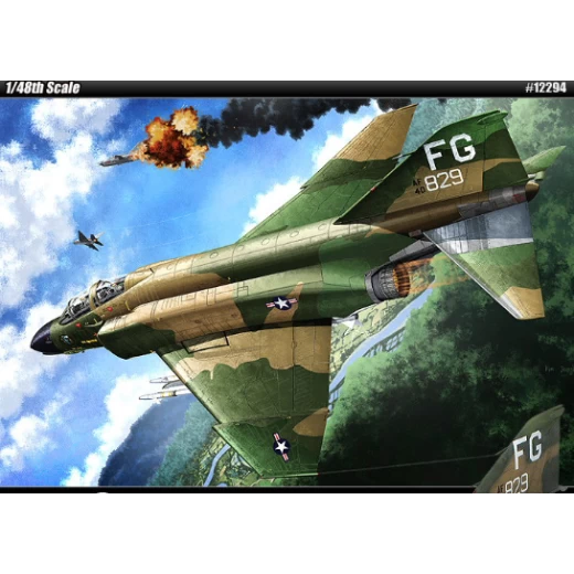 Academy 12294 1/48 F4C Vietnamese War Phantom II Plastic Model Kit 3 Academy 12294 1/48 F4C Vietnamese War Phantom II Plastic Model Kit
