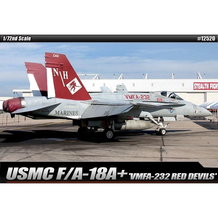 Academy 12520 1/72 USMC F/A 18A+ VMFA232 Red Devils Le Plastic Model Kit With Australian Decals 3 Academy 12520 1/72 USMC F/A 18A+ VMFA232 Red Devils Le Plastic Model Kit With Australian Decals