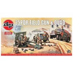 Airfix 176 25pdr Field Gun And Quad