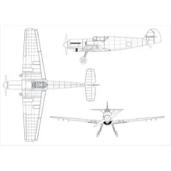 Airfix 1:72 Messerschmitt BF109G6 -Toy Model Shop AF02029B 3