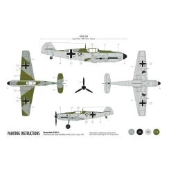 Airfix 1/72 Messerschmitt Bf109E Starter Set