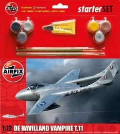 Airfix 172 De Havilland Vampire T.11 Starter Set