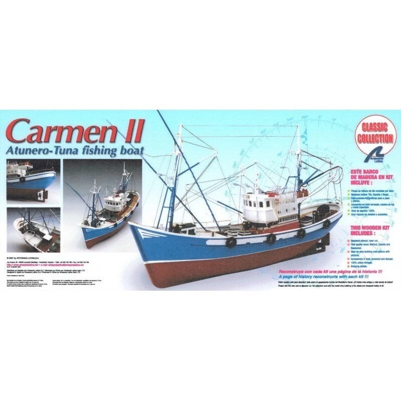 18030 1/40 Carmen II Wooden Ship Model 3 18030 1/40 Carmen II Wooden Ship Model