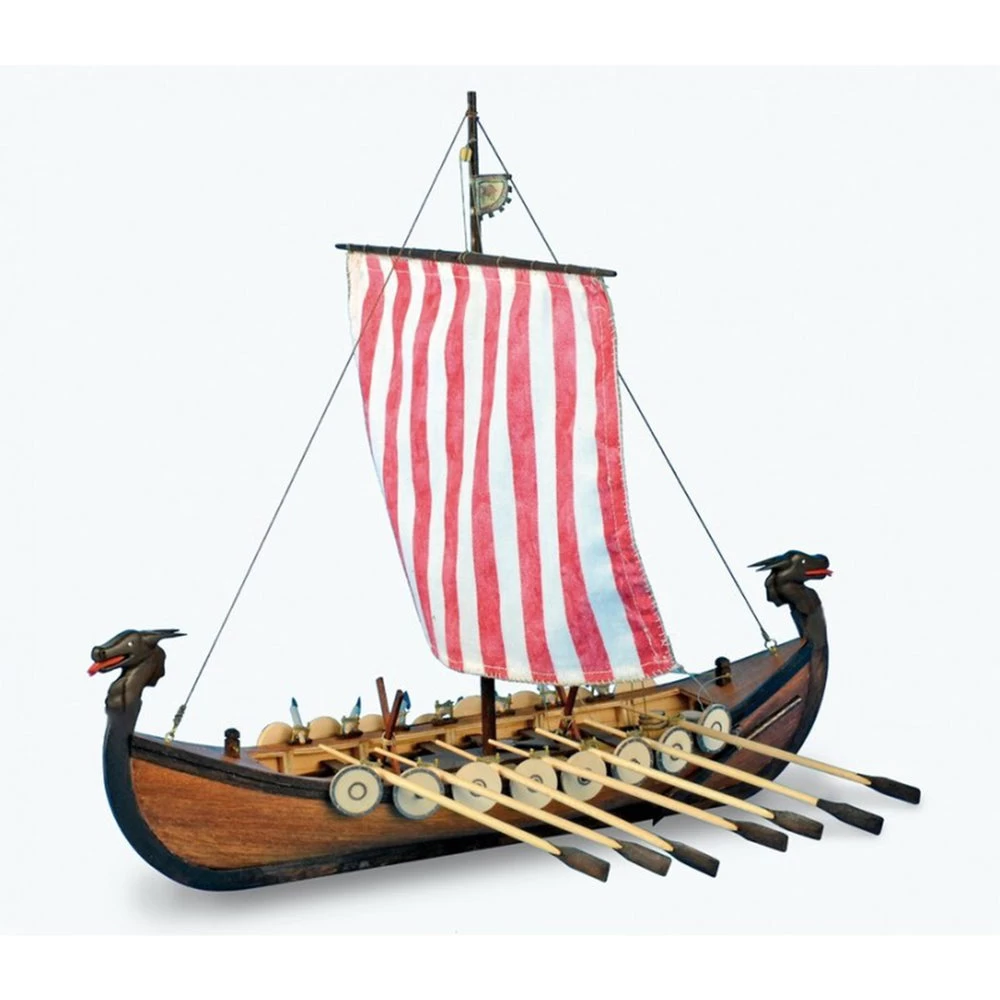 19001 1/75 Viking Ship Wooden Ship Model 4 19001 1/75 Viking Ship Wooden Ship Model - Image 3