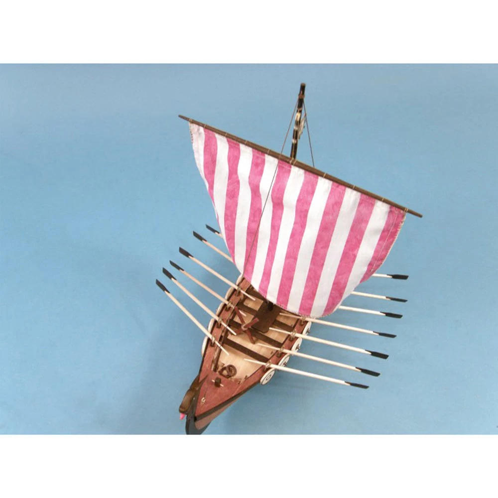 19001 1/75 Viking Ship Wooden Ship Model 6 19001 1/75 Viking Ship Wooden Ship Model - Image 5