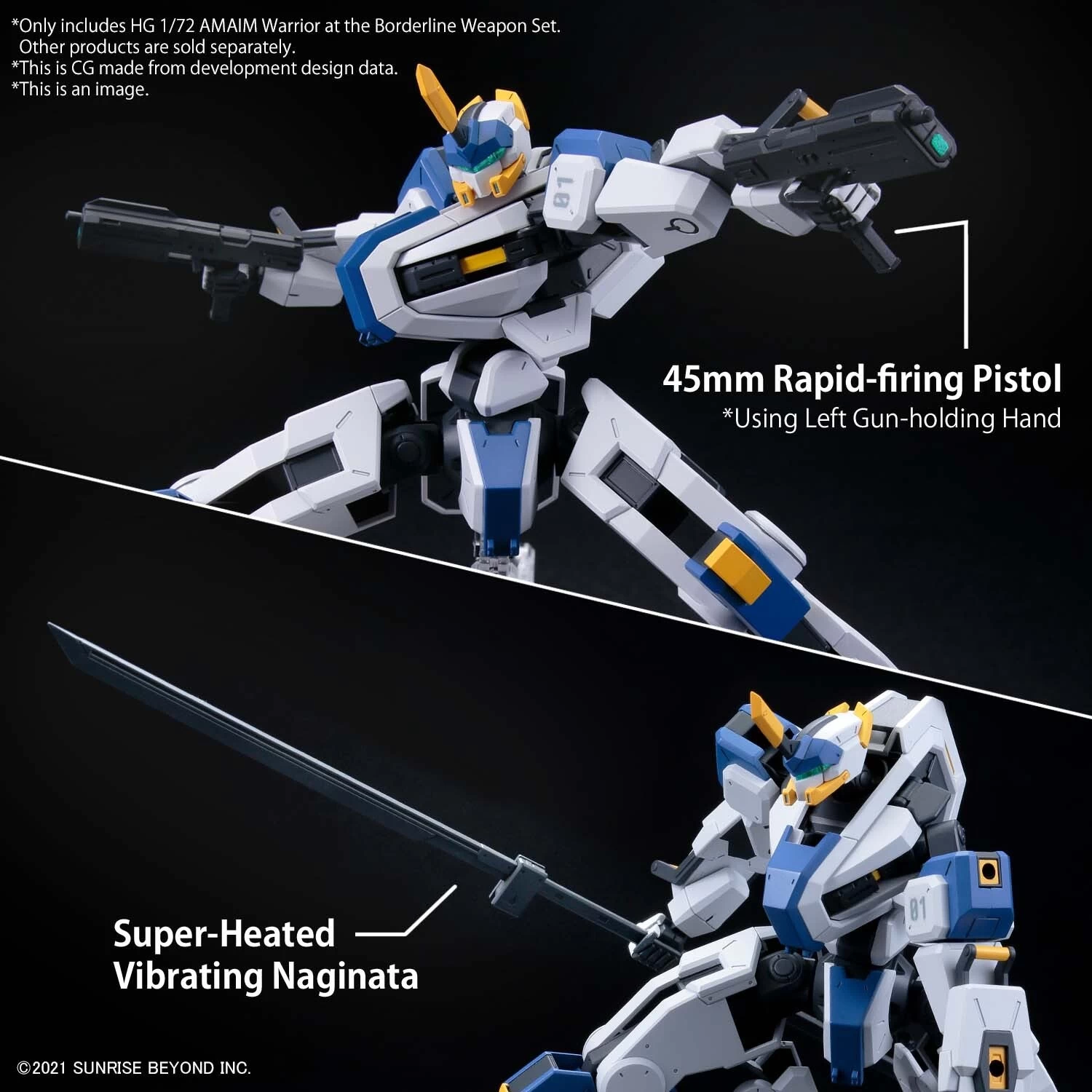 Bandai HG 1/72 AMAIM Warrior At The Borderline Weapon Set 4 Bandai HG 1/72 AMAIM Warrior At The Borderline Weapon Set - Image 2