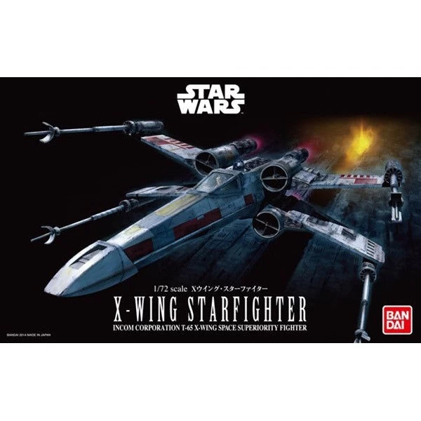 STAR WARS 1/72 XWING STARFIGHTER 3 STAR WARS 1/72 XWING STARFIGHTER