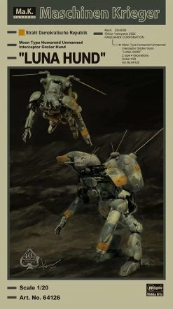 Hasegawa 1/20 Moon Type Humanoid Unmanned Interceptor LUNA HUND