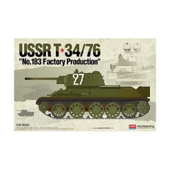Academy 13505 1/35 USSR T34/76 No.183 Factory Production Plastic Model Kit