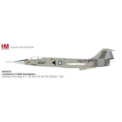 1/72 Lockheed F104G Starfighter 4347 Capt S L Hu 3rd TFW 8th TFS ROCAF 1967 -Toy Model Shop HA1072 8