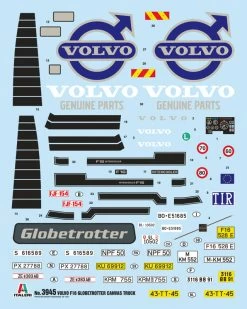 Italeri 1/24 Volvo F16 Globetrotter Canvas With Elevator -Toy Model Shop IT3945S 2