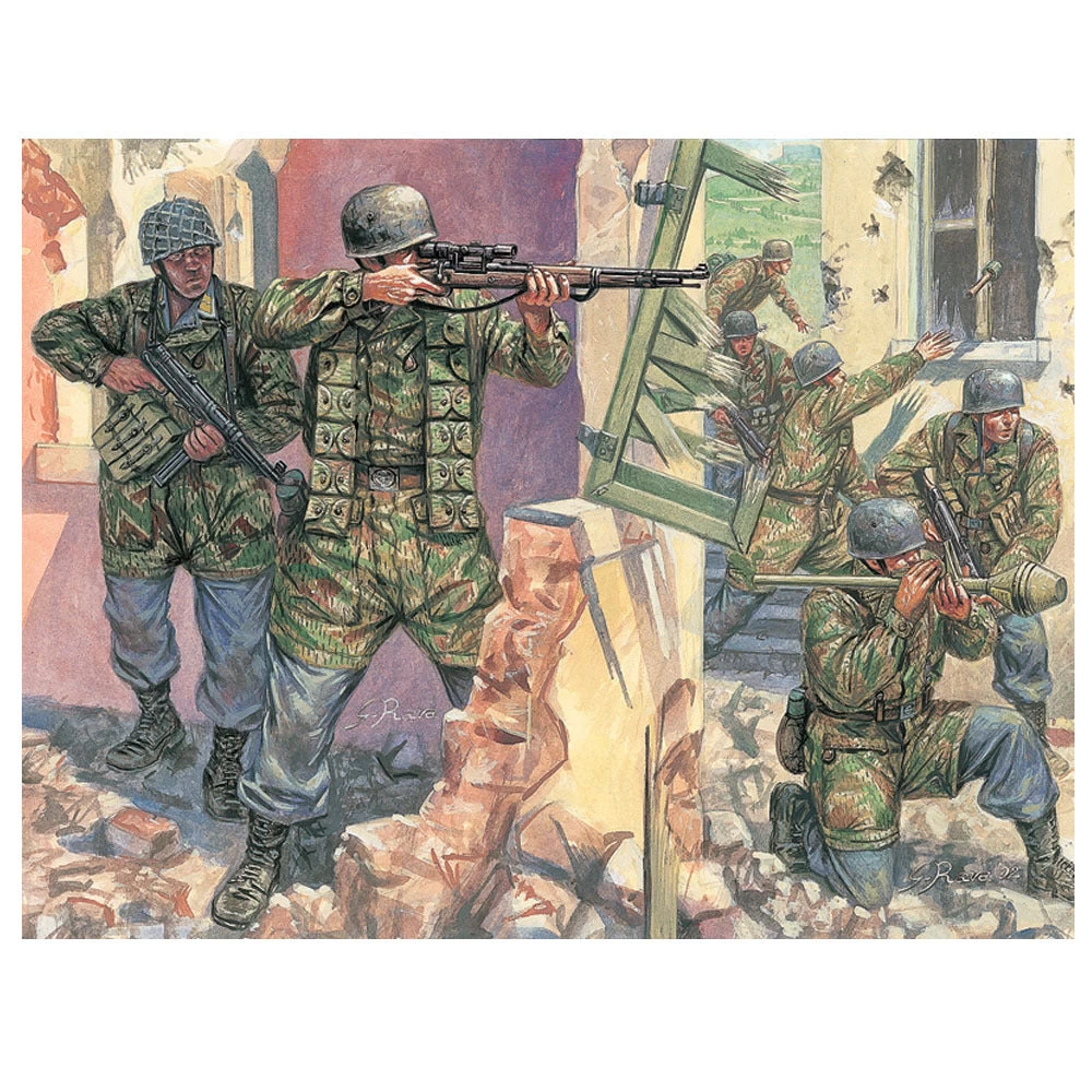 Italeri 172 WWII German Paratroopers 4 Italeri 172 WWII German Paratroopers - Image 2