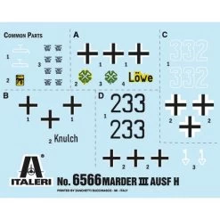 Italeri 1/35 Sd. Kfz. 138 Marder III H With Crew 14 Italeri 1/35 Sd. Kfz. 138 Marder III H With Crew -Toy Model Shop IT6566S 3