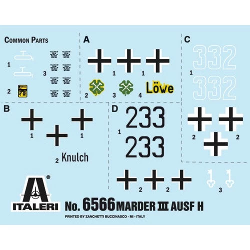 Italeri 1/35 Sd. Kfz. 138 Marder III H With Crew 5 Italeri 1/35 Sd. Kfz. 138 Marder III H With Crew - Image 3