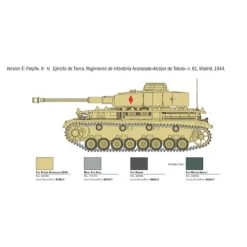 Italeri 1/35 PZ. KPFW. IV AUSF. H -Toy Model Shop IT6578S 6