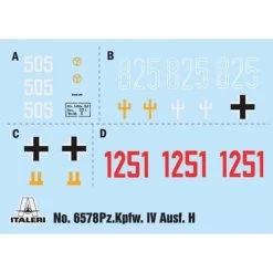 Italeri 1/35 PZ. KPFW. IV AUSF. H -Toy Model Shop IT6578S 7