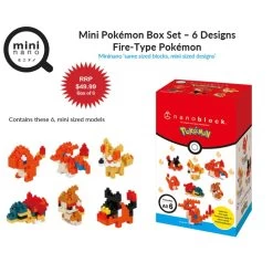 Mini Pokemon Box Type Fire Set -Toy Model Shop MiniPokemonBoxSet 6DesignsFIreType1000x1000