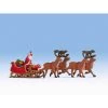 HO Santa Claus With Sleigh -Toy Model Shop NOC15924