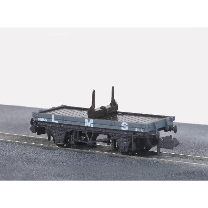 Peco N Bolster Wagons LMS Bauxite (2) 3 Peco N Bolster Wagons LMS Bauxite (2)