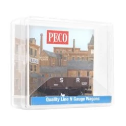 Peco N RTR 9ft 5 Plank Open Wagon SR Brown -Toy Model Shop PNR5002S 5