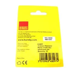 Hornby OO Metal Wheels 3Holes 10 -Toy Model Shop R8097 2