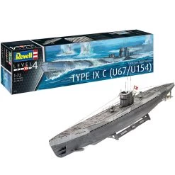 Revell 1/72 German Submarine Type IX C U67/U154 -Toy Model Shop RK05166 3