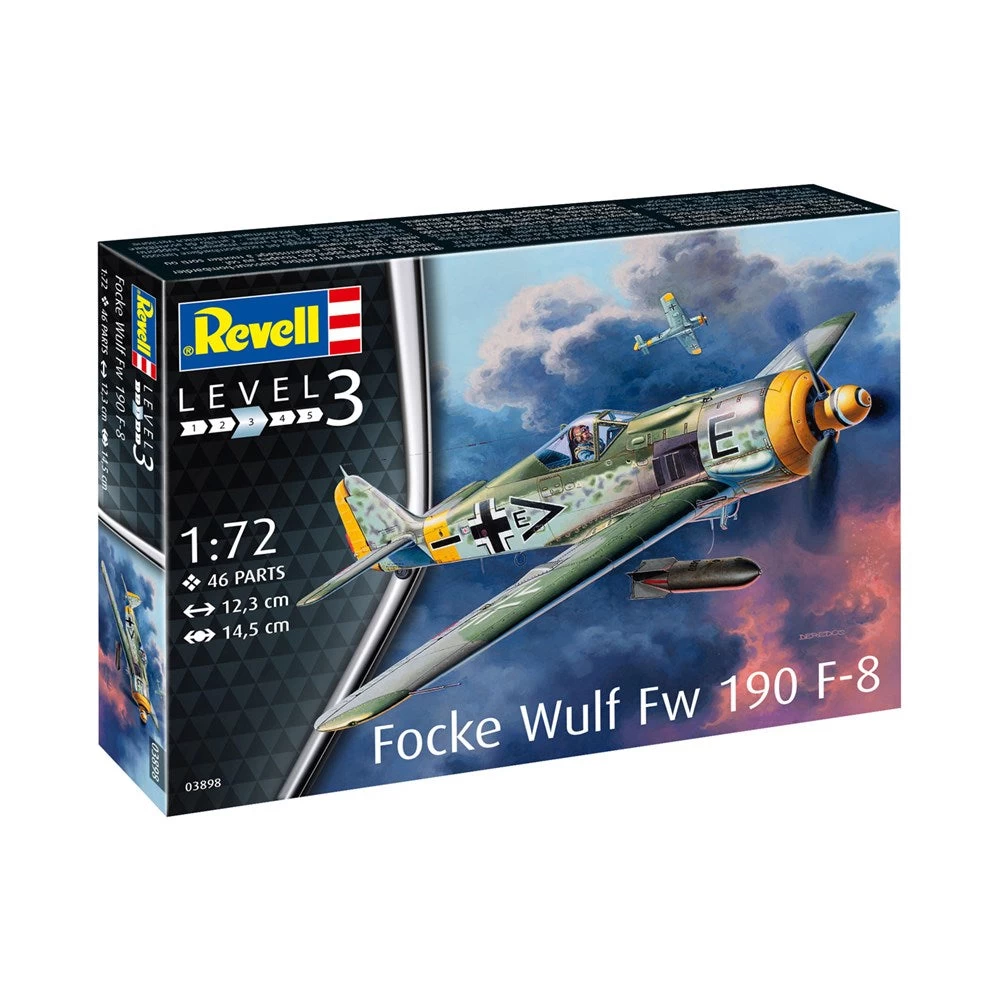 Revell 1/72 Focke Wulf Fw190 F8 Model Set 3 Revell 1/72 Focke Wulf Fw190 F8 Model Set