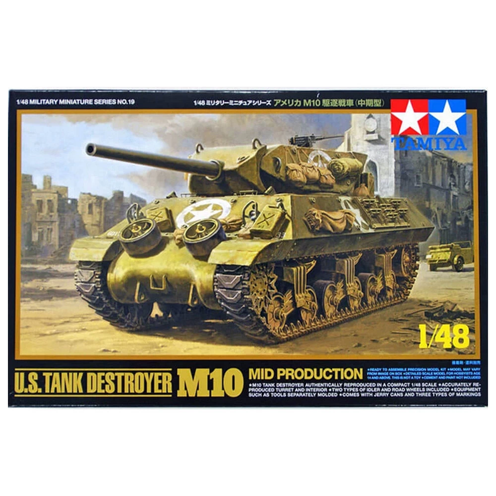 Tamiya 1/48 US Tank Destroyer M10 Mid Production 3 Tamiya 1/48 US Tank Destroyer M10 Mid Production