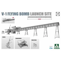 Takom 1/35 V1 Flying Bomb Launch Site Plastic Model Kit [2152] -Toy Model Shop TAK2152 2