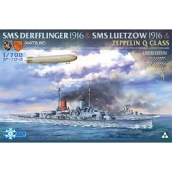 Takom 1/700 SMS Derfflinger 1916 & SMS Luetzow 1916 & Zeppelin Q Class (Limited Edition)