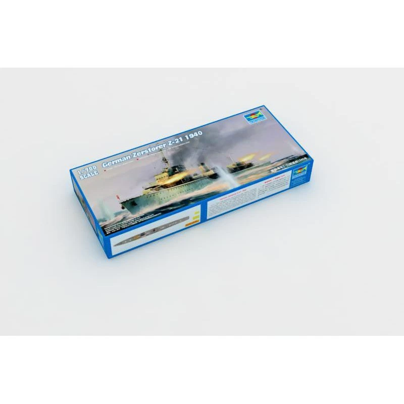 Trumpeter 05792 1/700 German Zerstorser Z21 1940 Plastic Model Kit 6 Trumpeter 05792 1/700 German Zerstorser Z21 1940 Plastic Model Kit - Image 4