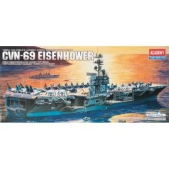 Academy 14212 1/800 U.S.S. CVN69 Eisenhower Plastic Model Kit -Toy Model Shop ac14212 500x500 1