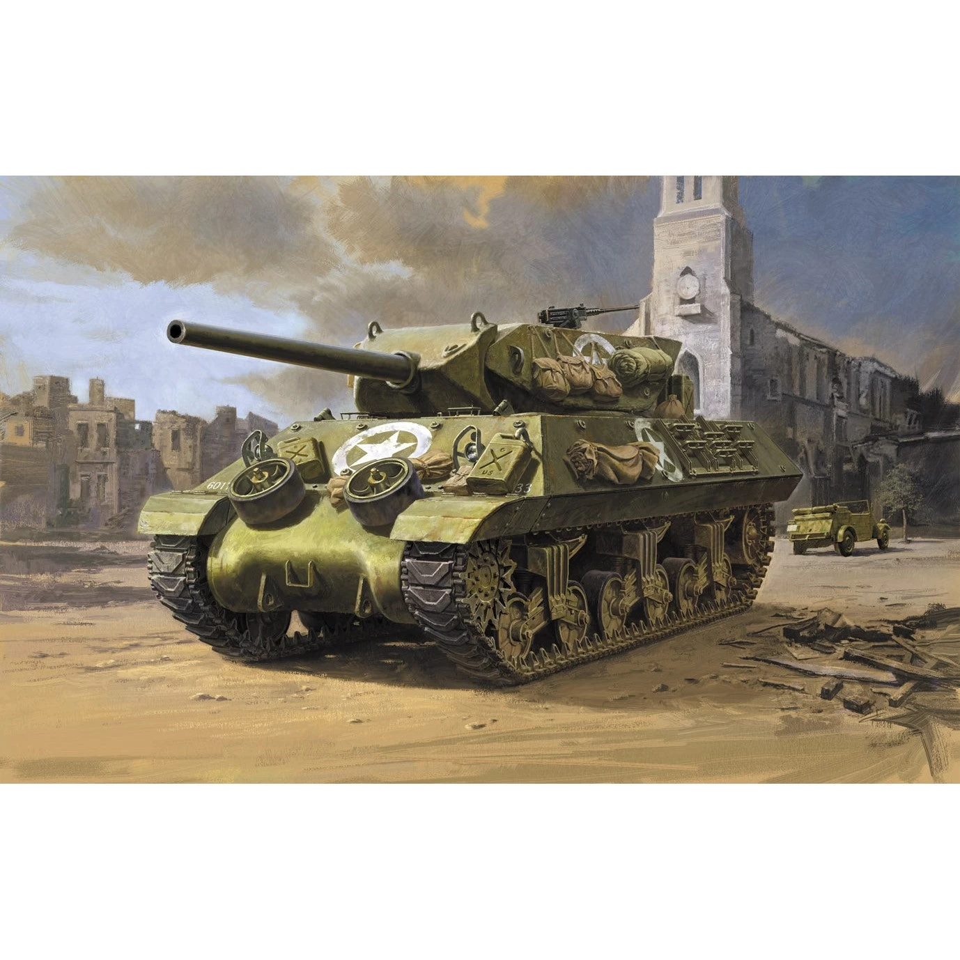 Tamiya 1/48 US Tank Destroyer M10 Mid Production 4 Tamiya 1/48 US Tank Destroyer M10 Mid Production - Image 2