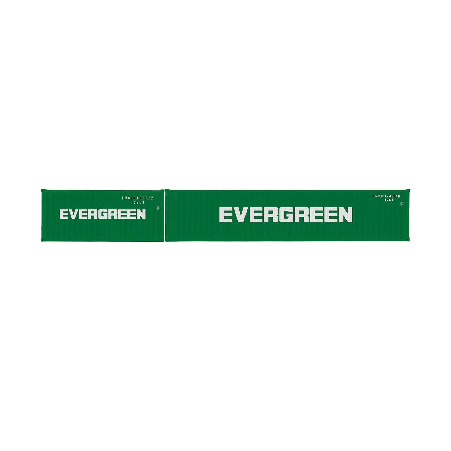 Hornby OO EVERGREEN CONTAINER PACK 1 X 20i AND 1 X 40i CONTAINERS ERA 11 3 Hornby OO EVERGREEN CONTAINER PACK 1 X 20i AND 1 X 40i CONTAINERS ERA 11